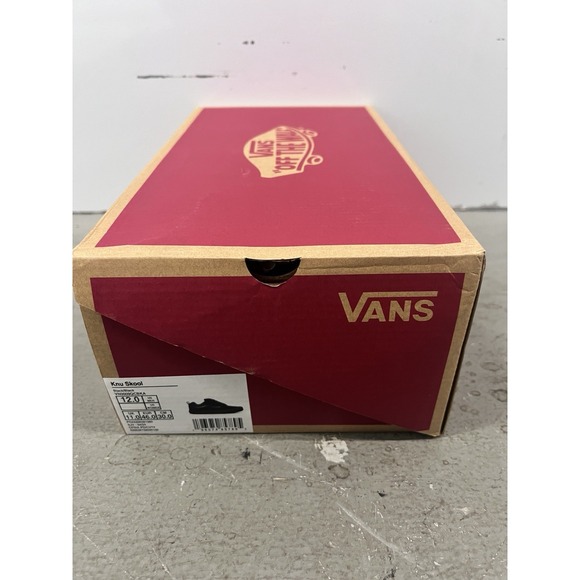 Vans Knu Skool Black/Black Skate Shoes Unisex Mens 12 Women\'s 13.5 VN009QCBKA